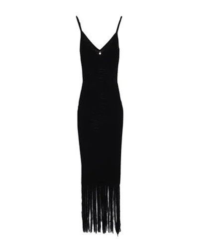 Elisabetta Franchi Woman Maxi Dress Black Size 8 Viscose, Polyamide