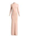 Elisabetta Franchi Woman Maxi Dress Blush Size 4 Viscose, Polyamide, Elastane In Gold