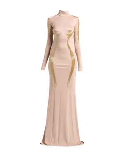 Elisabetta Franchi Woman Maxi Dress Blush Size 6 Viscose, Elastane, Glass In Pink