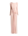 Elisabetta Franchi Woman Maxi Dress Blush Size 8 Cupro, Elastane In Pink
