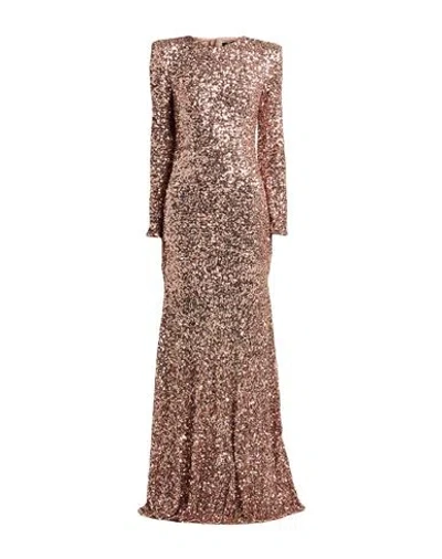 Elisabetta Franchi Woman Maxi Dress Blush Size 8 Polyester, Elastane In Pink