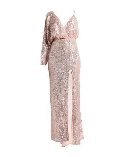 Elisabetta Franchi Woman Maxi Dress Blush Size 8 Polyester, Elastane In Pink