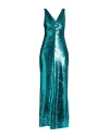 Elisabetta Franchi Woman Maxi Dress Emerald Green Size 4 Polyamide In Green