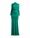 Elisabetta Franchi Woman Maxi Dress Emerald Green Size 4 Viscose, Elastane