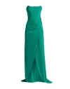 Elisabetta Franchi Woman Maxi Dress Emerald Green Size 8 Viscose, Elastane