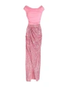 ELISABETTA FRANCHI ELISABETTA FRANCHI RED CARPET WOMAN MAXI DRESS FUCHSIA SIZE 10 VISCOSE, ELASTANE, POLYESTER