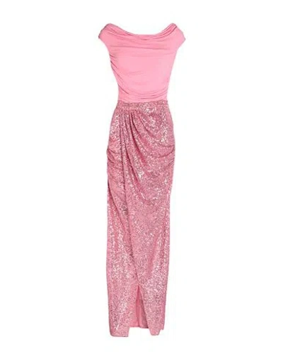 Elisabetta Franchi Woman Maxi Dress Fuchsia Size 10 Viscose, Elastane, Polyester In Pink