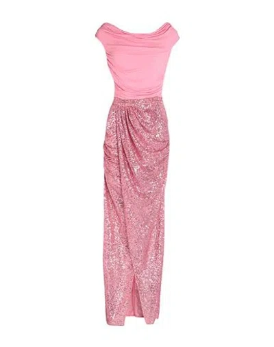 Elisabetta Franchi Red Carpet Woman Maxi Dress Fuchsia Size 10 Viscose, Elastane, Polyester In Pink