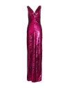 Elisabetta Franchi Woman Long Dress Fuchsia Size 6 Polyamide In Pink