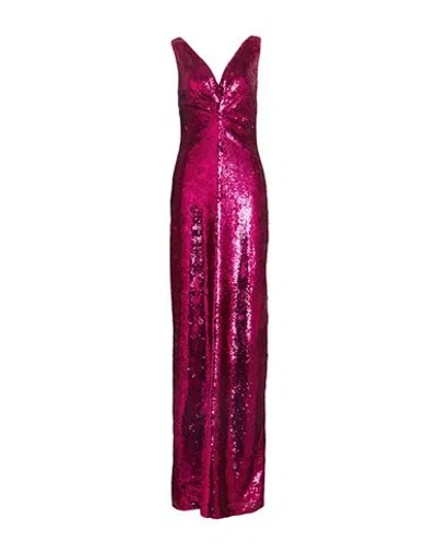 Elisabetta Franchi Woman Long Dress Fuchsia Size 6 Polyamide In Pink
