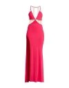 Elisabetta Franchi Woman Maxi Dress Fuchsia Size 6 Viscose, Elastane, Polyamide In Pink