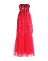 Elisabetta Franchi Woman Maxi Dress Fuchsia Size 8 Polyester, Polyamide, Elastane, Polyurethane In Pink