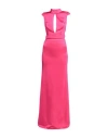 Elisabetta Franchi Woman Maxi Dress Fuchsia Size 8 Viscose, Elastane In Pink