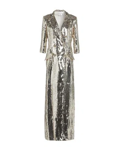 Elisabetta Franchi Woman Maxi Dress Gold Size 6 Polyester In Gold