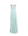 Elisabetta Franchi Woman Maxi Dress Light Green Size 8 Polyester, Elastane