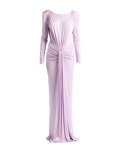 Elisabetta Franchi Woman Maxi Dress Lilac Size 8 Cupro, Elastane In Purple