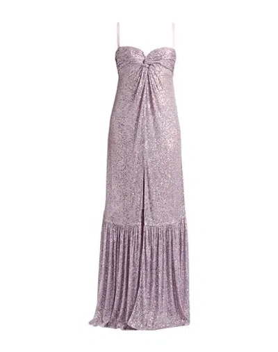 Elisabetta Franchi Woman Maxi Dress Lilac Size 8 Polyester, Elastane In Multi