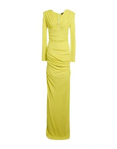 Elisabetta Franchi Woman Maxi Dress Lime Green Size 8 Viscose