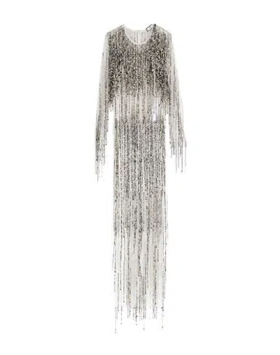 Elisabetta Franchi Woman Maxi Dress Off White Size 6 Polyamide