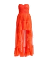 Elisabetta Franchi Woman Maxi Dress Orange Size 6 Polyamide