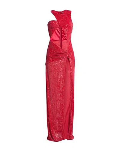 Elisabetta Franchi Woman Maxi Dress Red Size 4 Polyester, Elastane