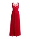 Elisabetta Franchi Woman Maxi Dress Red Size 8 Polyamide, Cotton, Elastane