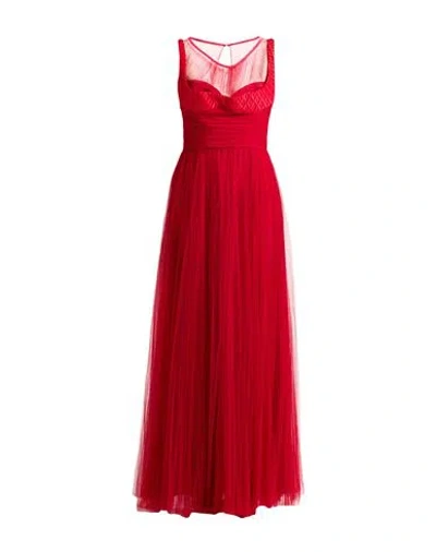 Elisabetta Franchi Woman Maxi Dress Red Size 8 Polyamide, Cotton, Elastane