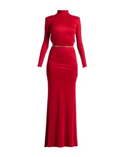 Elisabetta Franchi Woman Maxi Dress Red Size 8 Viscose, Elastane