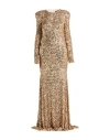 Elisabetta Franchi Woman Maxi Dress Sand Size 6 Polyester, Elastane In Nude