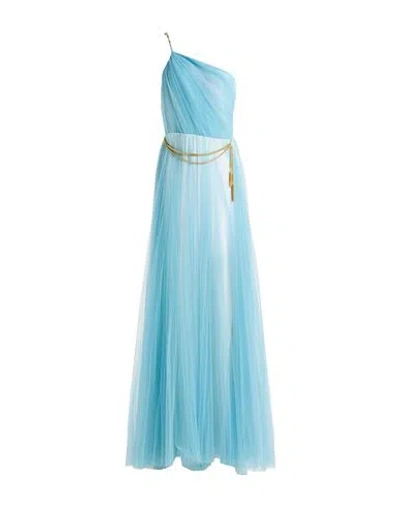 Elisabetta Franchi Woman Maxi Dress Sky Blue Size 6 Polyamide