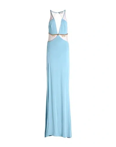 Elisabetta Franchi Woman Maxi Dress Sky Blue Size 8 Viscose, Elastane, Polyamide