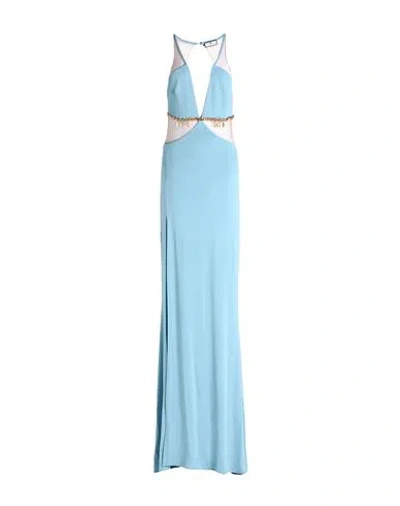 Elisabetta Franchi Woman Maxi Dress Sky Blue Size 6 Viscose, Elastane, Polyamide