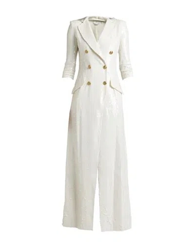 Elisabetta Franchi Woman Maxi Dress White Size 8 Polyester In White