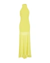 Elisabetta Franchi Halterneck Maxi Dress In Cedro