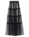 Elisabetta Franchi Woman Maxi Skirt Black Size 4 Polyamide In Black