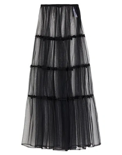 Elisabetta Franchi Woman Maxi Skirt Black Size 4 Polyamide