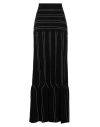 Elisabetta Franchi Woman Maxi Skirt Black Size 6 Viscose, Polypropylene, Polyester In Black
