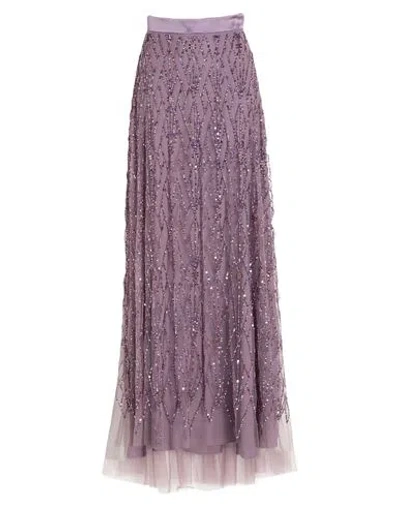 Elisabetta Franchi Woman Maxi Skirt Purple Size 4 Polyamide