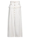 Elisabetta Franchi Woman Maxi Skirt White Size 8 Polyamide, Cotton, Viscose, Polyester, Acrylic In White