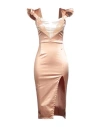 Elisabetta Franchi Woman Midi Dress Antique Rose Size 4 Acetate, Polyamide, Elastane In Pink