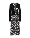 Elisabetta Franchi Woman Midi Dress Black Size 10 Wool, Viscose