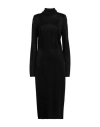 Elisabetta Franchi Woman Midi Dress Black Size 12 Viscose, Elastane