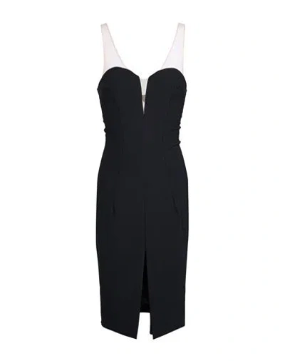 Elisabetta Franchi Woman Midi Dress Black Size 2 Polyamide, Elastane