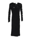 Elisabetta Franchi Woman Midi Dress Black Size 2 Polyamide, Viscose In Black