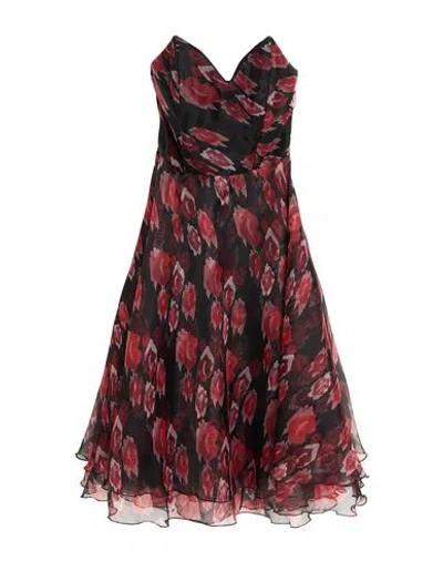 Elisabetta Franchi Woman Midi Dress Black Size 6 Polyester, Polyamide