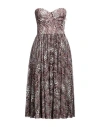 Elisabetta Franchi Woman Midi Dress Black Size 4 Polyester, Polyamide, Elastane, Polyurethane