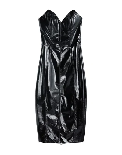 Elisabetta Franchi Midi Dresses In Black