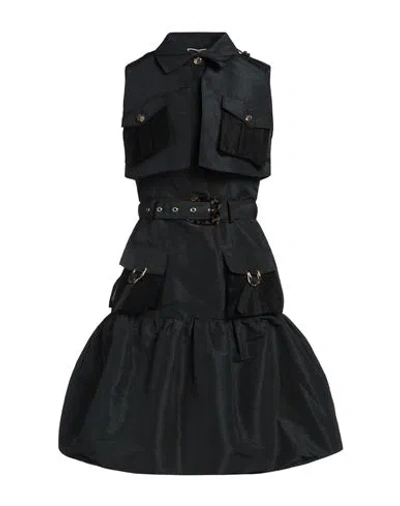 Elisabetta Franchi Woman Midi Dress Black Size 4 Polyester, Viscose, Polyamide In Black
