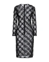 Elisabetta Franchi Woman Midi Dress Black Size 6 Polyamide, Plastic