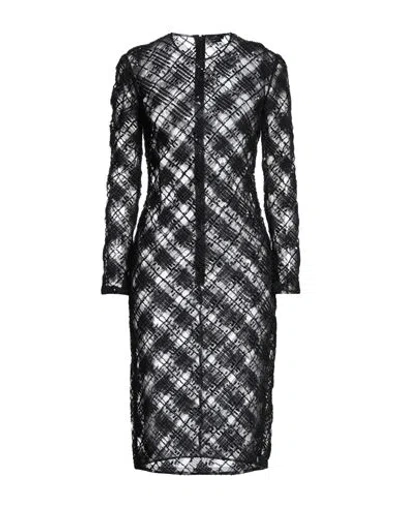 Elisabetta Franchi Woman Midi Dress Black Size 6 Polyamide, Plastic